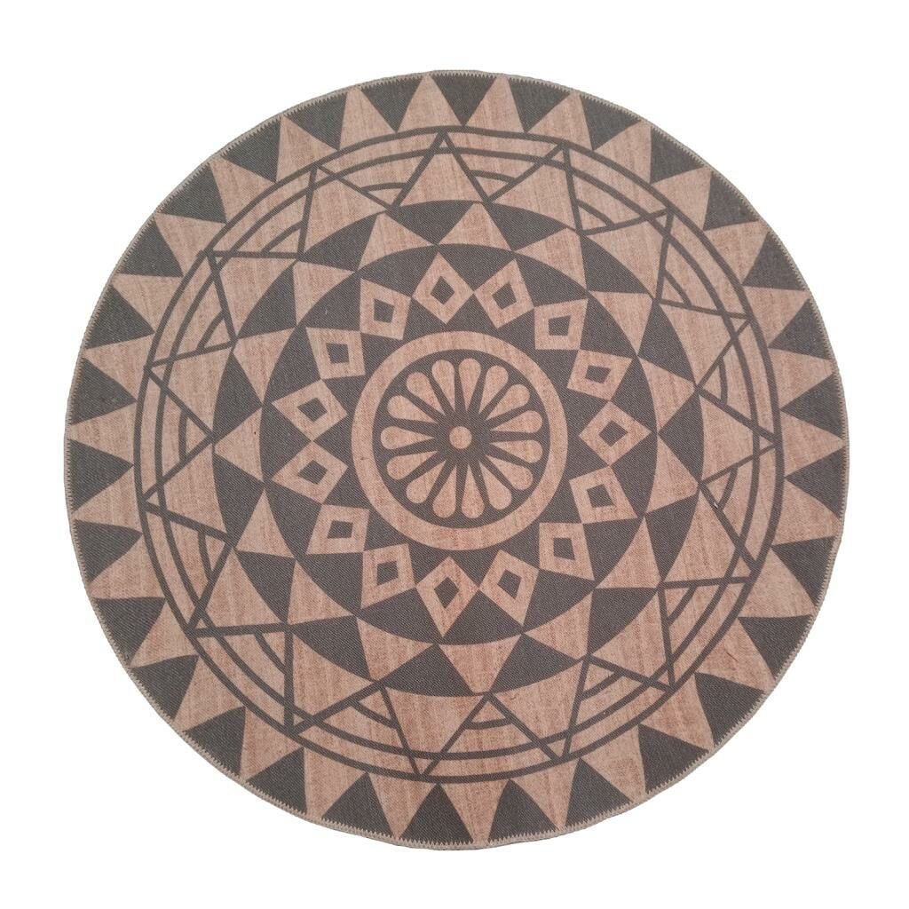 Giz Home Talya Jüt Yuvarlak Halı V3