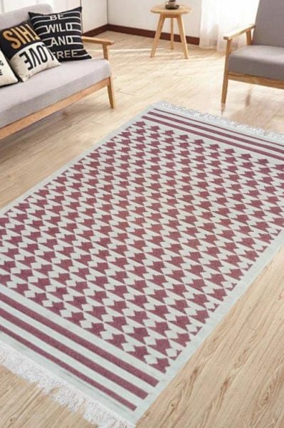 Giz Home Siesta Kilim 3002 Pudra-Beyaz