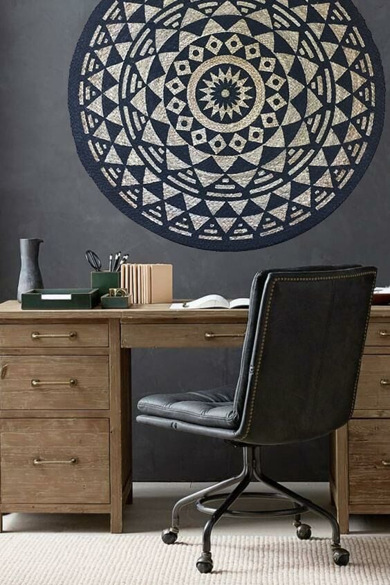 Giz Home Bolero Jüt Örgü Halı P01 90X90 Cm