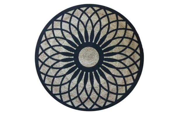 Giz Home Bolero Jüt Örgü Halı P04 120X120 Cm