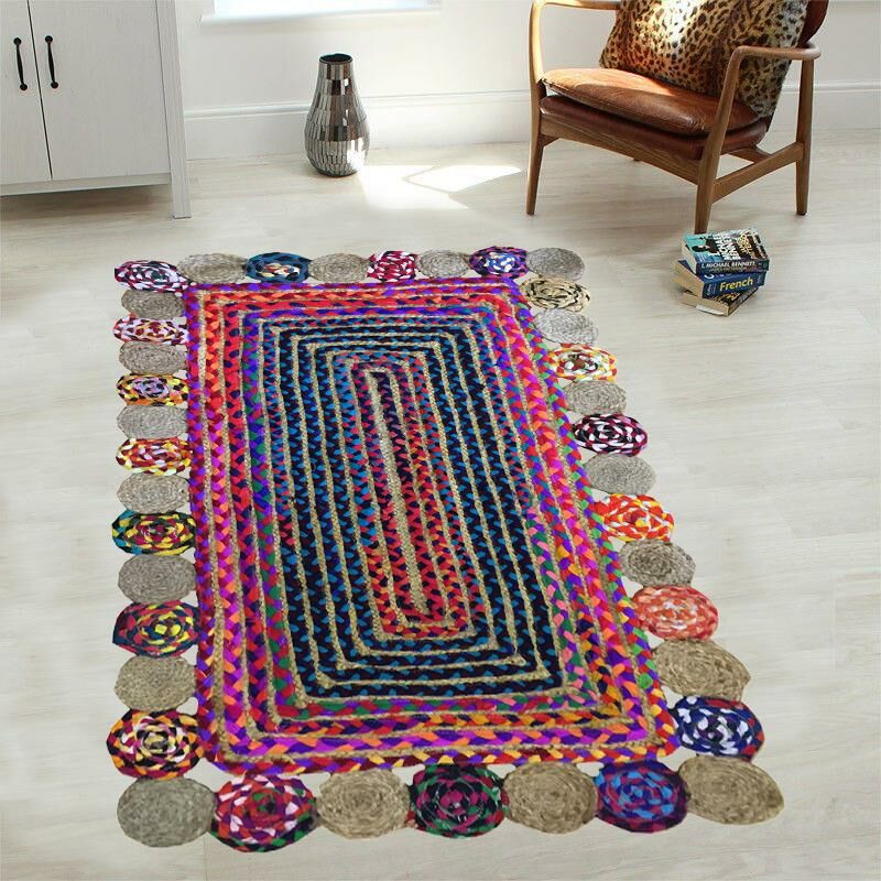 Giz Home Bolero Jüt Örgü Halı D15  120X180 Cm