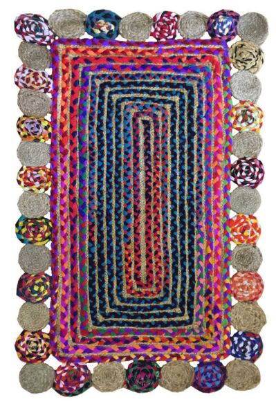Giz Home Bolero Jüt Örgü Halı D15  120X180 Cm