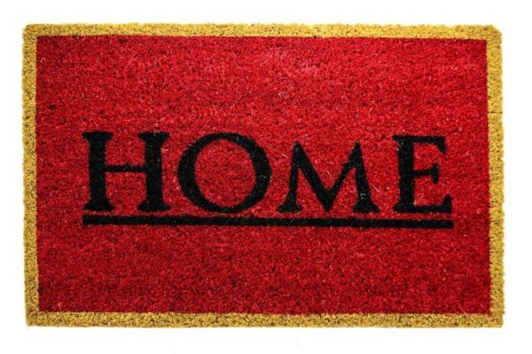 Giz Home Koko Kapı Paspası 40X60 Bej Çerçeveli Kırmızı Home
