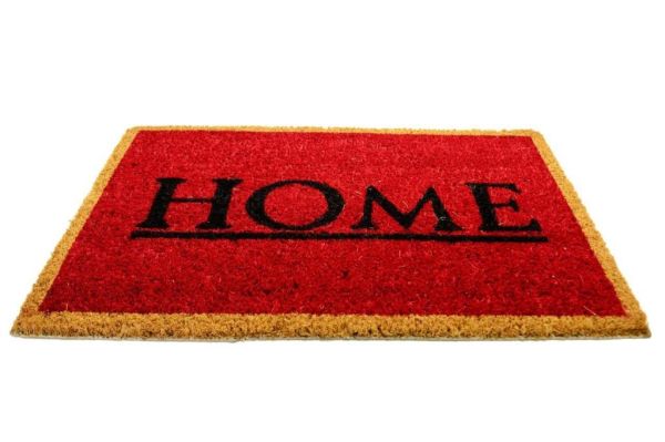 Giz Home Koko Kapı Paspası 40X60 Bej Çerçeveli Kırmızı Home