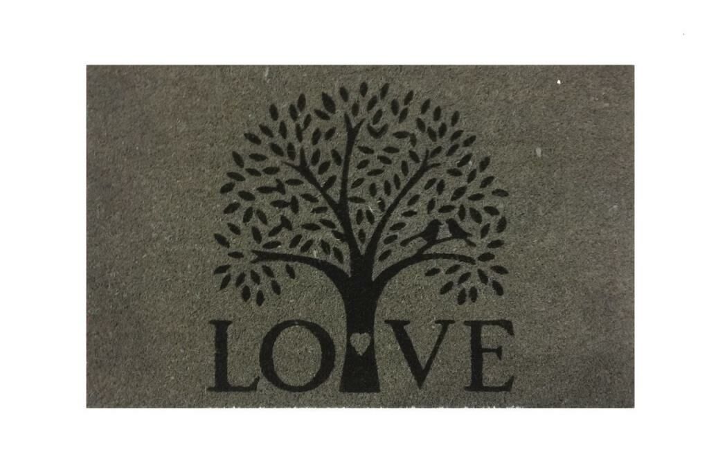 Giz Home Koko Kapı Paspası 40X60 Cm Love Ağaç