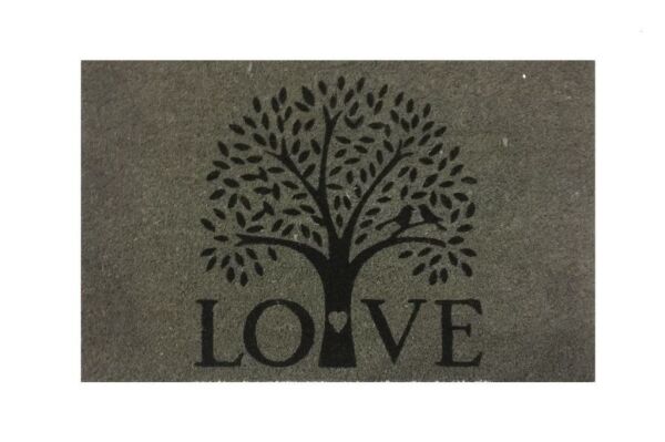 Giz Home Koko Kapı Paspası 40X60 Cm Love Ağaç