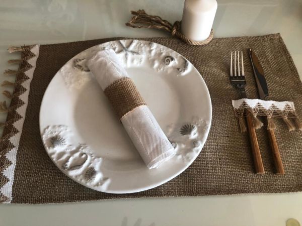 Giz Home E&C Jüt Amerikan Servis 30X50 As24 4Lü