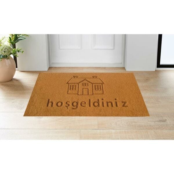 Giz Home Parga Kapı Paspası 40X75 Kahve Ev