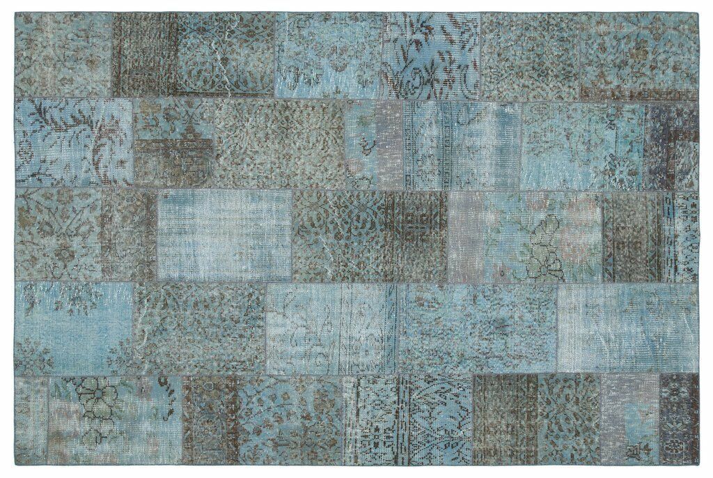 Giz Home Anadolu El Örgüsü Halı 80X150 Mavi