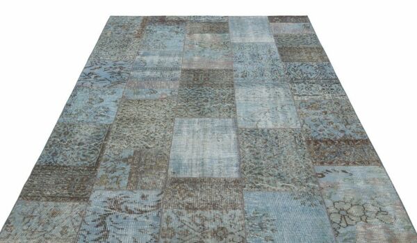 Giz Home Anadolu El Örgüsü Halı 80X150 Mavi