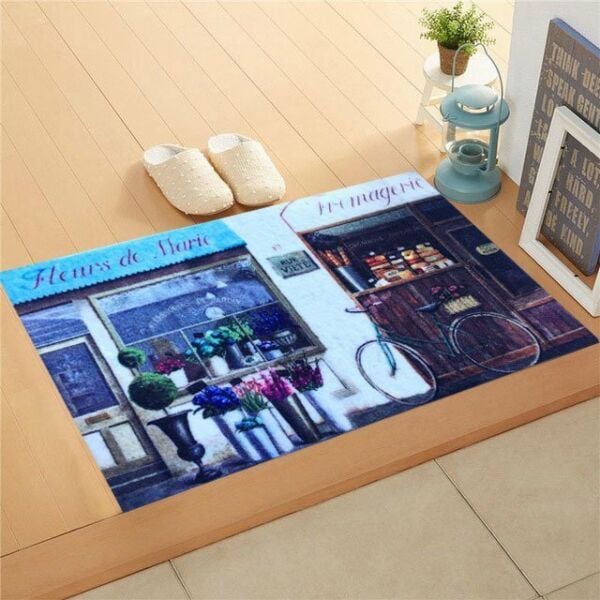 Giz Home Trendy Kapı Paspası 45X75 Çiçekçi