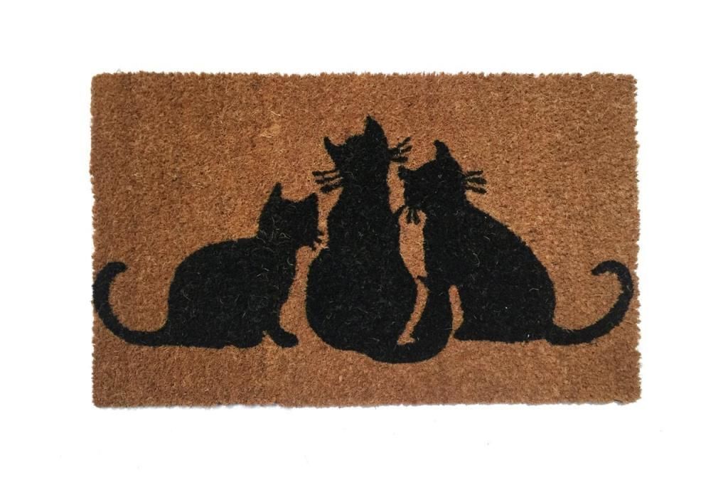 Giz Home Koko Kapı Paspası 35X60 Üç Kedi
