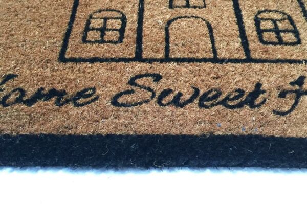 Giz Home Koko Kapı Paspası 35X60 Home Sweet Home Çerçeveli