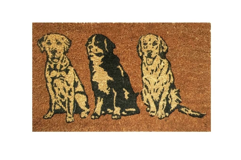 Giz Home Koko Kapı Paspası 35X60  Üç Köpek
