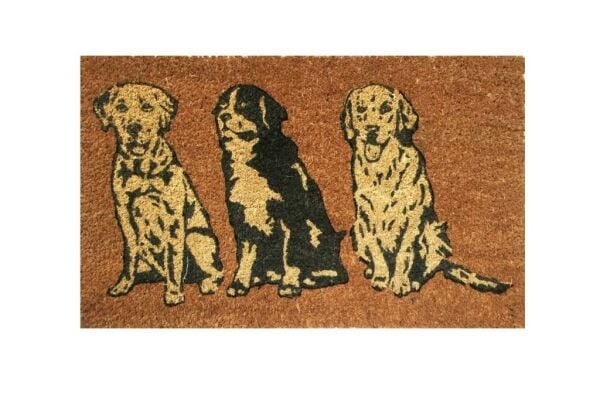Giz Home Koko Kapı Paspası 35X60  Üç Köpek