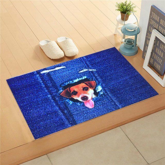 Giz Home Trendy Kapı Paspası 45X75 Yaramaz Köpek