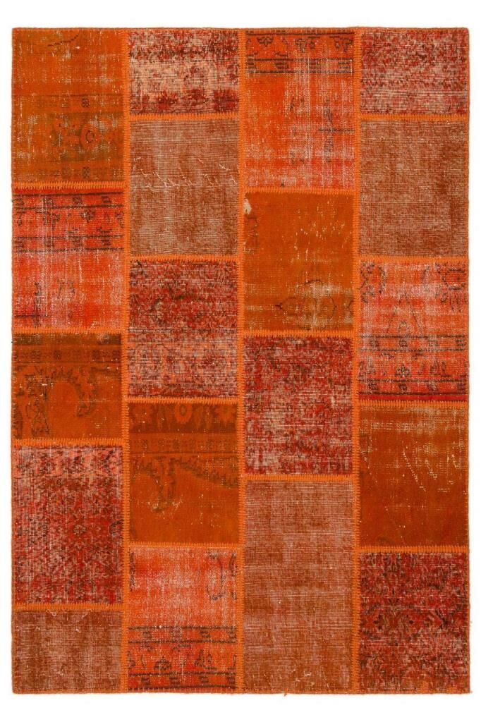 Giz Home Anadolu El Örgüsü Halı 120X180 Turuncu