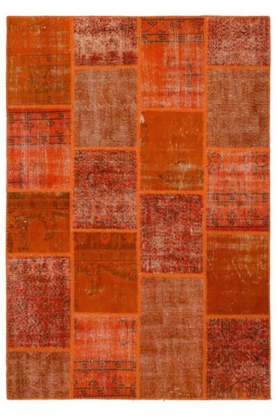 Giz Home Anadolu El Örgüsü Halı 120X180 Turuncu