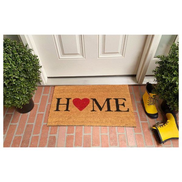 Giz Home Koko Kapı Paspası 40X60 Home Kalp