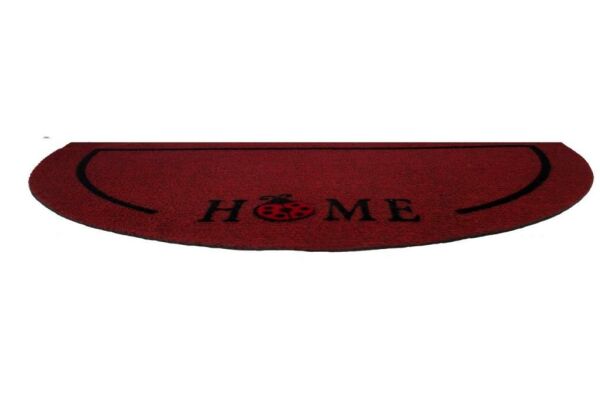 Giz Home İtalyan Luna Kapı Paspası 40X65 Yarımay Kırmızı Uğur Böceği Home