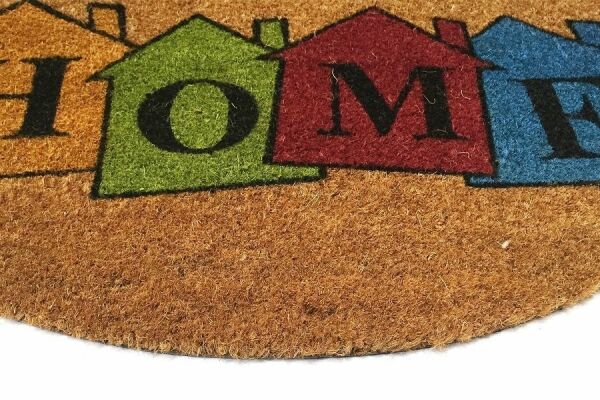 Giz Home Koko Yarımay Kapı Paspası 40X80 Cm Home Renkli Evler