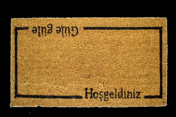 Giz Home Koko Kapı Paspası 33X60 Cm Güle Güle Hoşgeldiniz