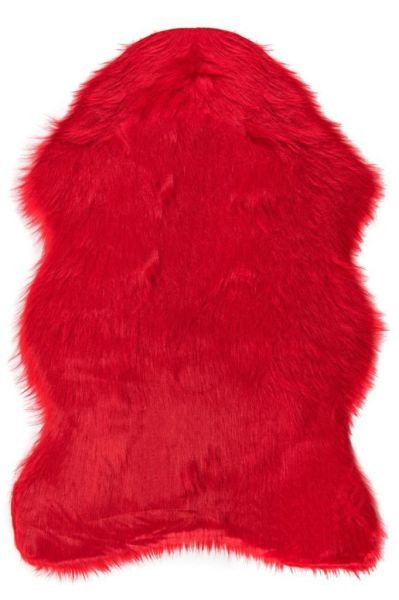 Giz Home Alaska Peluş Post Halı Kırmızı