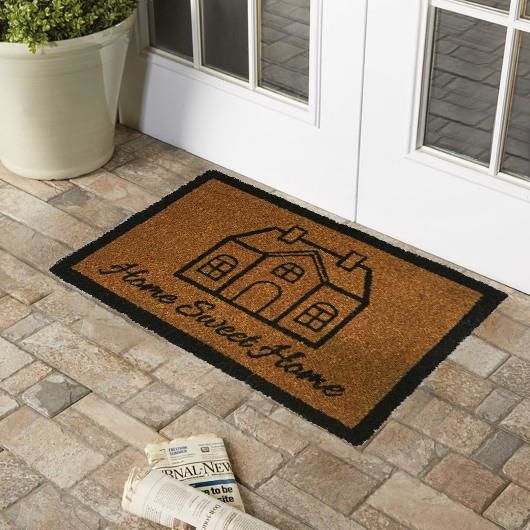 Giz Home Koko Kapı Paspası 40X60 Home Sweet Home Ev