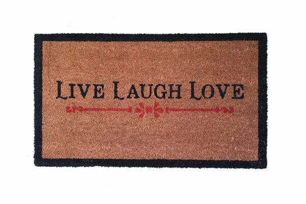 Giz Home Koko Kapı Paspası 50X90 Cm Live Laugh Love