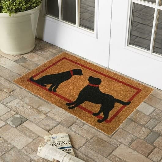 Giz Home Koko Kapı Paspası 33X60 Cm Çift Köpek Williams