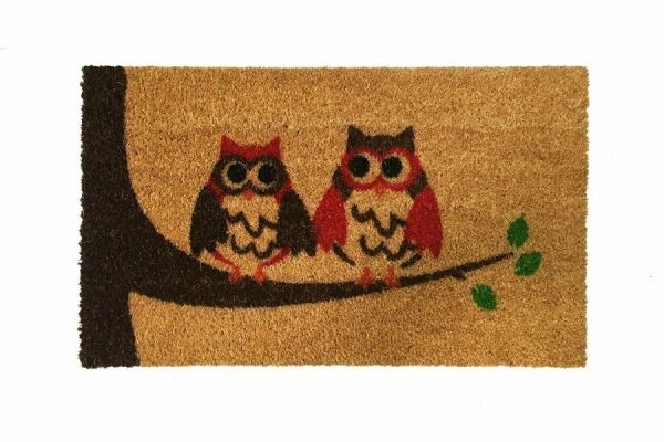 Giz Home Koko Kapı Paspası 40X70 Cm Daldaki Baykuşlar