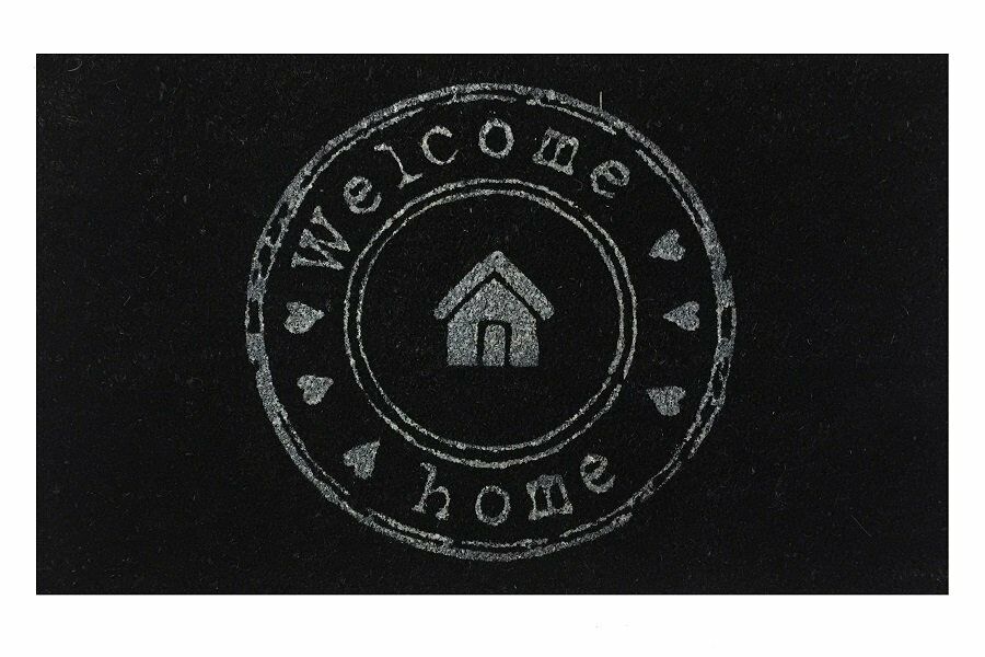 Giz Home Koko Kapı Paspası 60X90 Cm Gri Welcome Ev