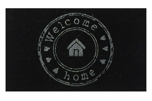 Giz Home Koko Kapı Paspası 60X90 Cm Gri Welcome Ev