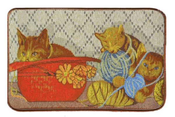 Giz Home Tapetto Paspas 50X80 Yumaklı Kedi