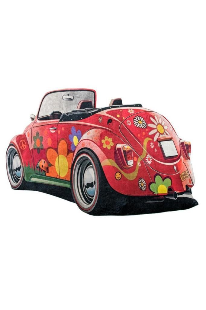 Giz Home Kids Halı 100X140 Kırmızı Vosvos