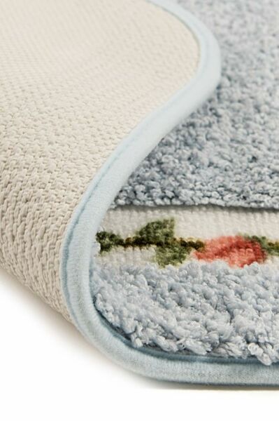 Giz Home Gül Banyo Paspası 70X120 Blue