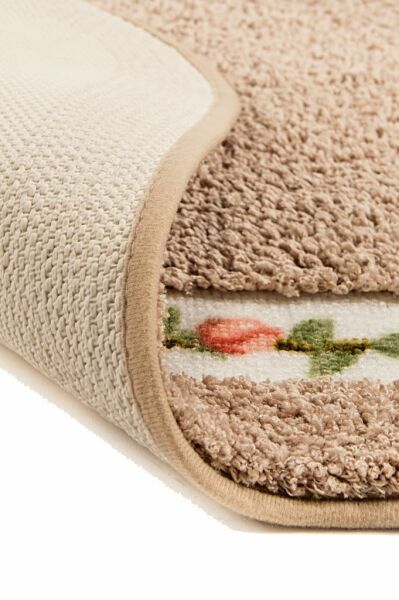 Giz Home Gül Banyo Paspası 70X120 Brown