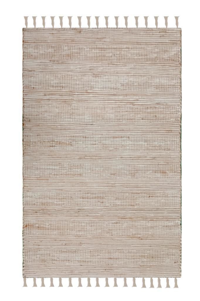 Giz Home Pata Jüt Halı PL 972 Beyaz
