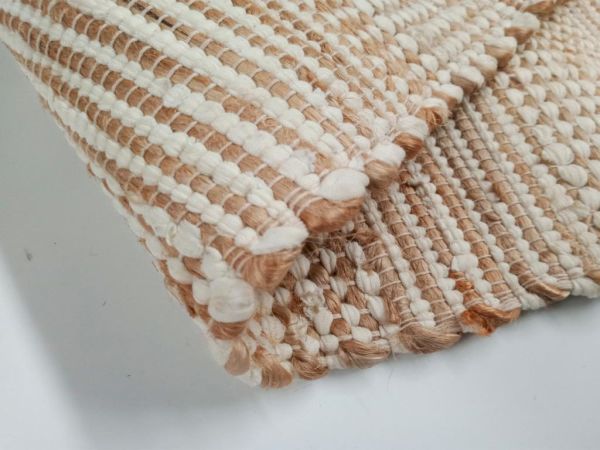 Giz Home Pata Jüt Halı PL 972 Beyaz