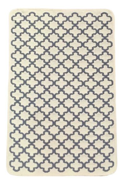 Giz Home Solo Paspas 60X90 Krem Gri Geometrı