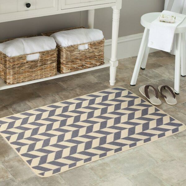 Giz Home Solo Paspas 60X90 Krem Gri Zigzag