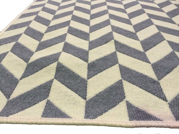 Giz Home Solo Paspas 60X90 Krem Gri Zigzag