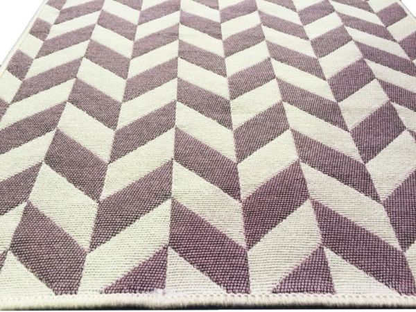 Giz Home Solo Paspas 60X90 Krem Pembe Zigzag