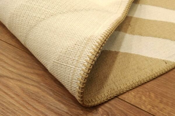 Giz Home Boho Jüt Halı Zigzag Bej