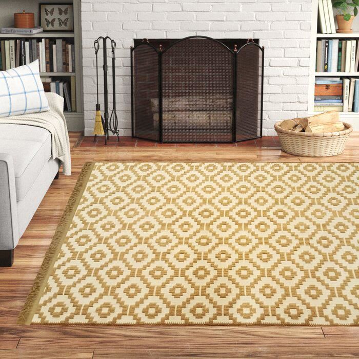Giz Home Boho Jüt Halı Geo Bej