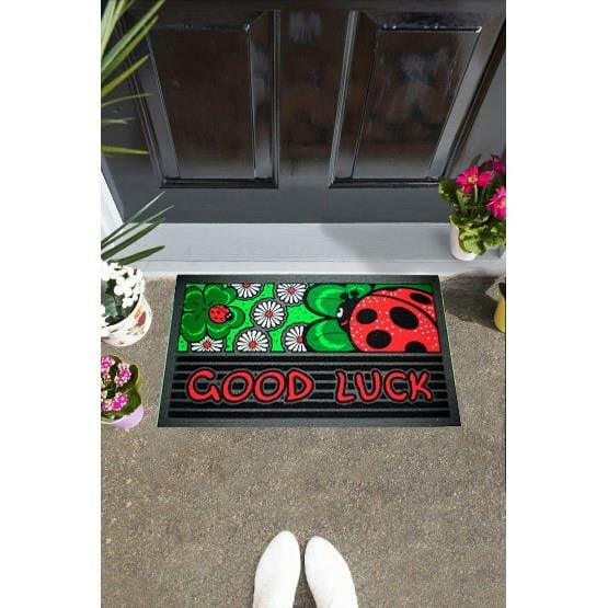 Giz Home İtalyan Format Kapı Paspası 40X68 Good Luck