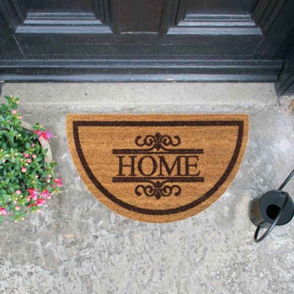 Giz Home Koko Kapı Paspası 40X70 Yarımay Home Nakışlı