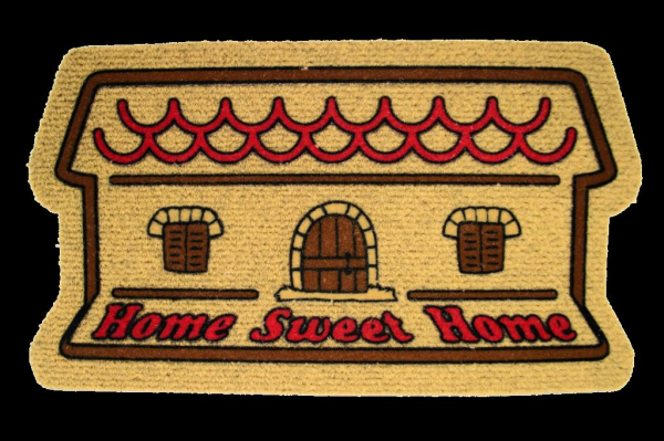 Giz Home İtalyan Kokardo Kapı Paspası 40X70 Home Sweet Home