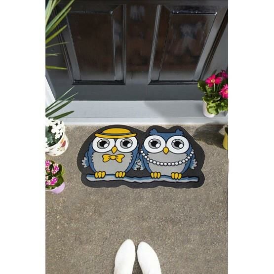 Giz Home İtalyan Sempatik Kapı Paspası 40X68 Baykuş