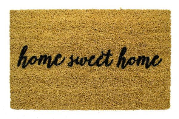 Giz Home Koko Kapı Paspası 33X55 Bej Home Sweet Home